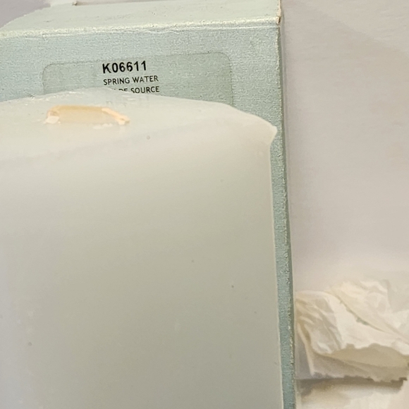 Partylite 3" x 6" Spring Water K06611 scented square pillar candle - Picture 4 of 5